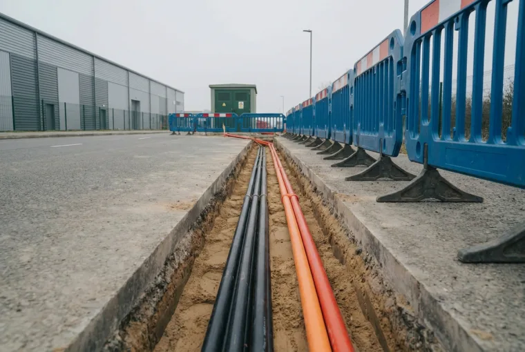 HV cabling and substation installation at a data centre site