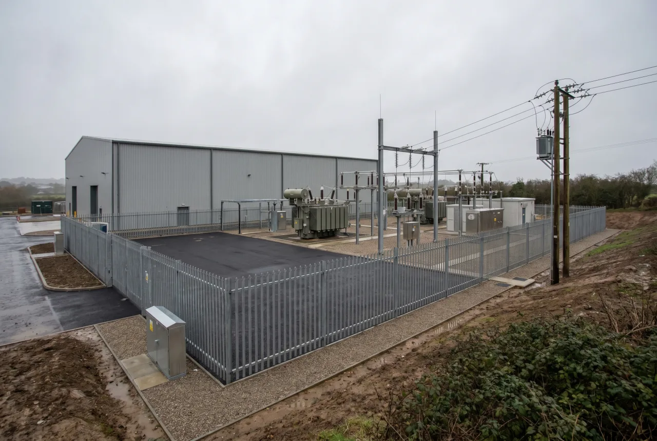 Data centre with an HV substation grid connection