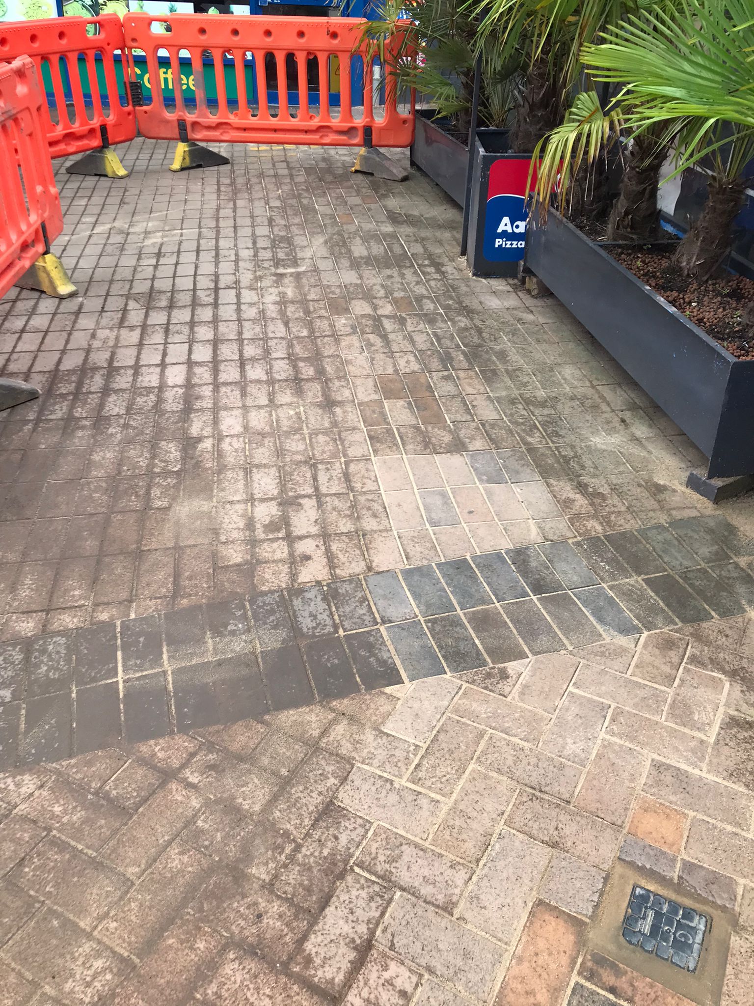 Site reinstatement in progress after gas main installation with road surface restoration